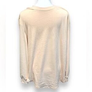 NWT Fantaslook - Long Sleeve Cream Pullover Top- Polyester Spandex - SZ‎ L